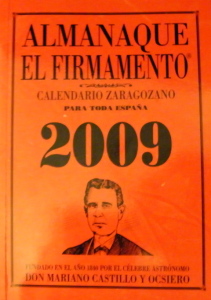 Portada del Calendario Zaragozano 2009